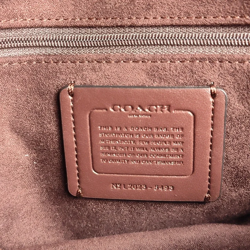 Coach Georgie Crossbody Bag Pebbled Leather Black Gold Hardware